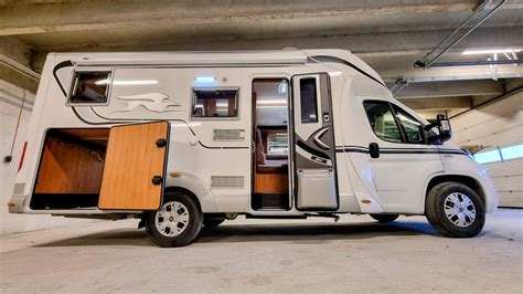 Small Italian Luxury Motorhome For Full Time Living With Huge Garage