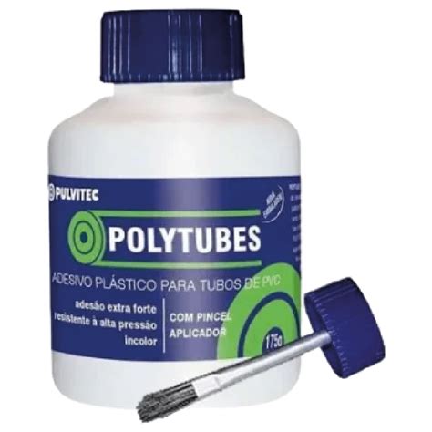 Cola Pvc G Pincel Polytubes Pulvitec Riva Materiais De Constru O