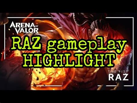 Raz Gameplay Highlight Aov Arena Of Valor Aov Garena Highlights