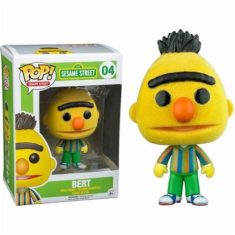 Sesame Street Pop Vinyl Flocked Bert Exclusive Pop Vinyl Figures