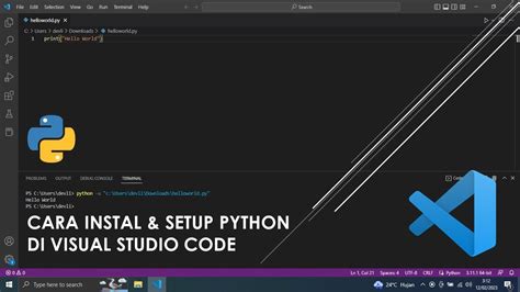 Mudah Banget Instal Dan Setup Python Di Visual Studio Code Youtube