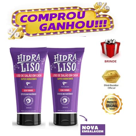 2 Hidraliso Alisante De Chuveiro Alisante Sem Formol Shopee Brasil