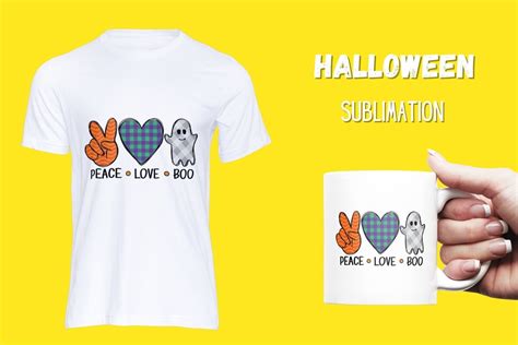 Peace Love Boo Sublimation Graphic By Svgocean Creative Fabrica