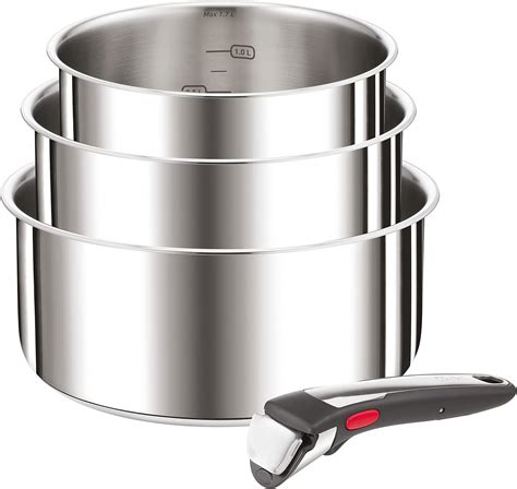 Tefal Ingenio 4 lü Set 16 18 20 cm Tavalar 1 Çıkarılabilir Saplı