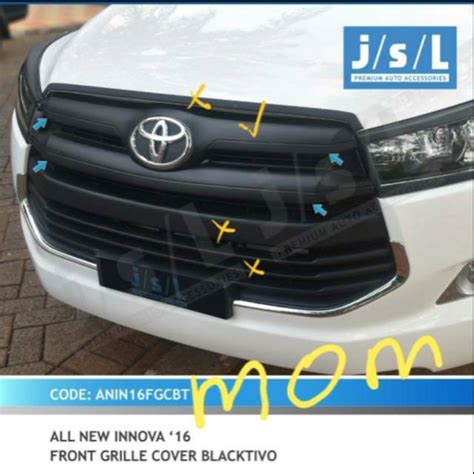 Jsl Front Grill Grille Cover Depan Hitam Blacktivo All New Innova