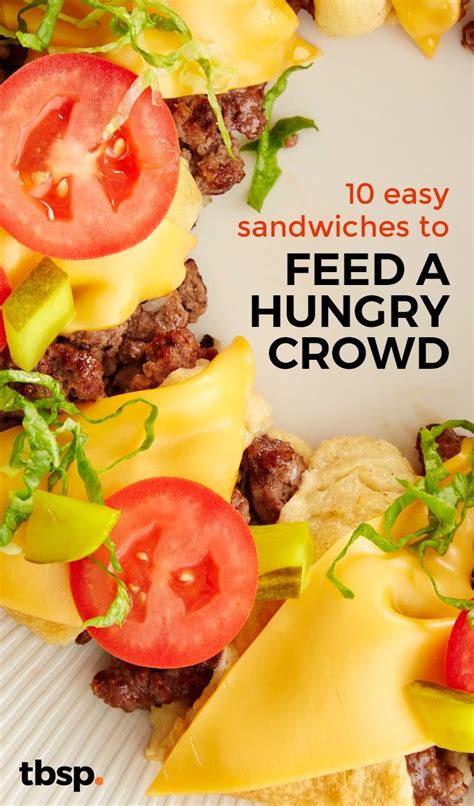 Best Sandwiches for a Crowd | Healthy summer dinner recipes, Easy dinners to cook, Food for a crowd