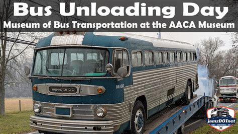 Bus Unloading At The Aaca Museum Of Bus Transportation Annex The