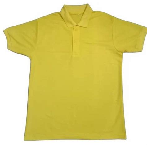 Plain Men Yellow Polo T Shirt Half Sleeves At Rs 120piece In New Delhi Id 26209418355