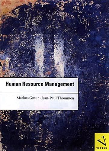 Human Resource Management Strategien Und Instrumente F R