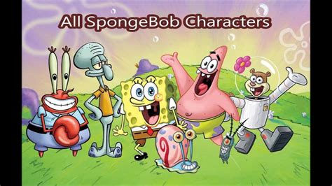 spongebob characters and names Spongebob characters background ...