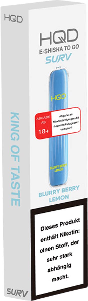 HQD Surv Blurry Berry Lemon Einweg E Shisha für 9 95