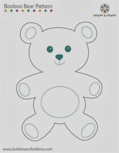 Molde De Urso Em Feltro Teddy Bear Patterns Free Teddy Bear Template