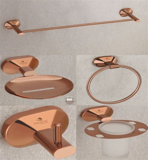 Brass Rose Gold Bathroom Accessories At Rs 6800 Set In Pune Id