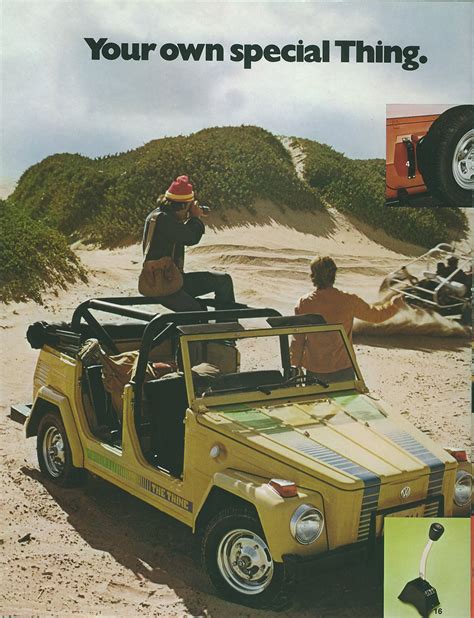 TheSamba VW Archives 1975 US VW Thing Sales Brochure