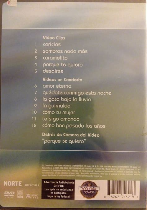 Rocio Durcal Amor Eterno Los Exitos Dvd Music Videos Sealed