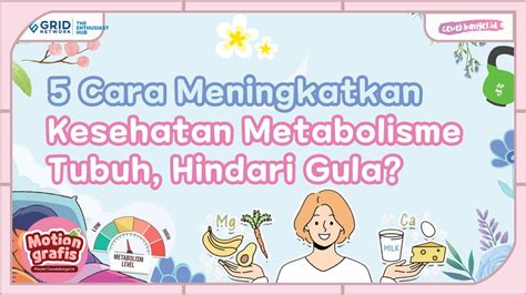 5 CARA MENINGKATKAN KESEHATAN METABOLISME TUBUH HINDARI GULA YouTube