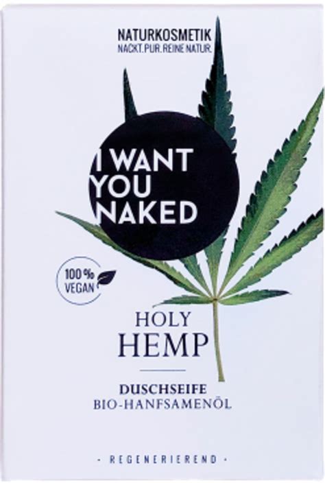 I WANT YOU NAKED Holy Hemp Natural Soap 100 G Ecco Verde Ireland