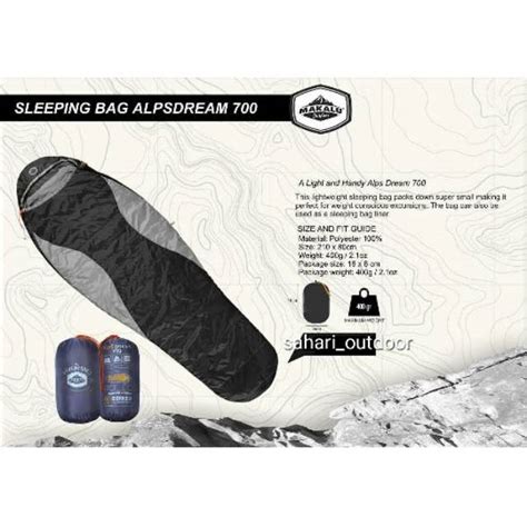 Jual Sleeping Bag Makalu Alps Dream Ultralight Shopee Indonesia