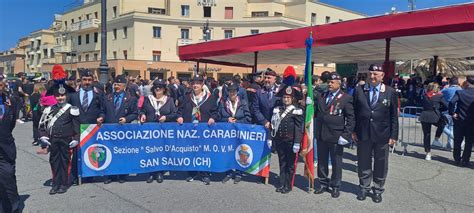 Città di San SalvoRaduno nazionale Anc a Ostia i complimenti del