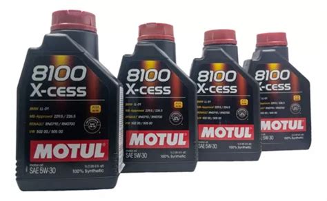 Kit Litros Troca De Leo Motul X Cess W Sint Tico Frete Gr Tis