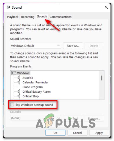 How To Disable The Startup Sound On Windows 11 Appuals