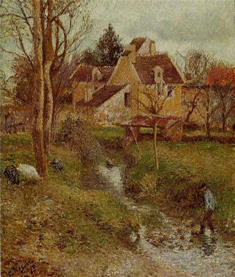 Riproduzioni Di Belle Arti The Brook At Osny Di Camille Pissarro