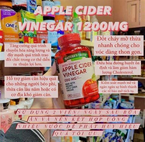 Viên Uống Giảm Cân Táo Chính Hãng Apple Cider Vinegar Giá Sỉ Giá Bán Buôn Thị Trường Sỉ