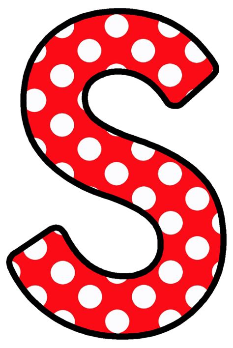 Buchstabe Letter S Polka Dot Letters Memo Pad Design Dot Letters