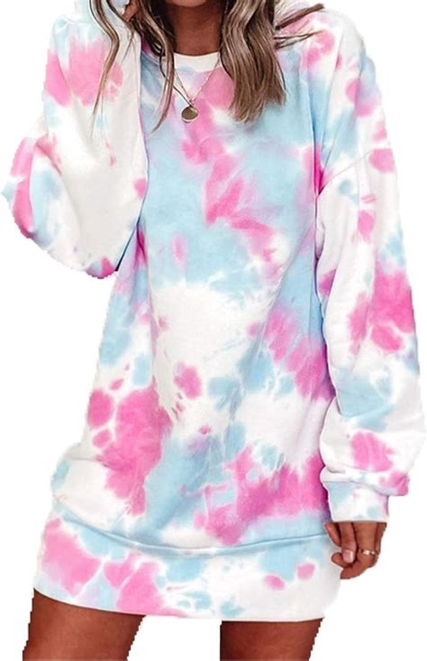 Tie Dye Sweater Style For Dress Long Sleeved New Knitted Autumn Women