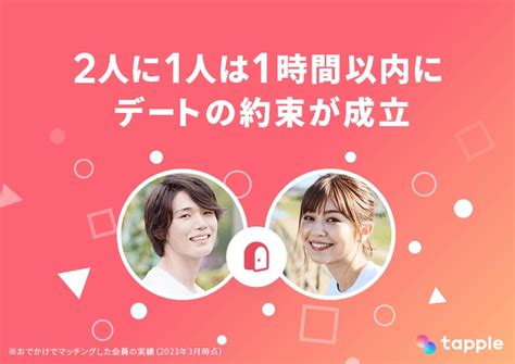 マッチングアプリ「タップル」、24時間以内にデートのお相手を募集する 「おでかけ機能」が特許取得へ。提供開始1周年で355万件の出会いを創出