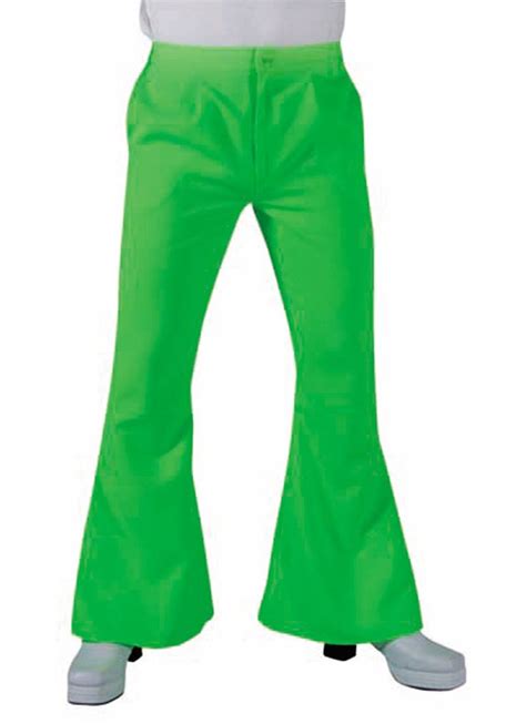 Ce Pantalon Disco Hippie Vert Fluo Pour Hommes Existe En Tailles S M