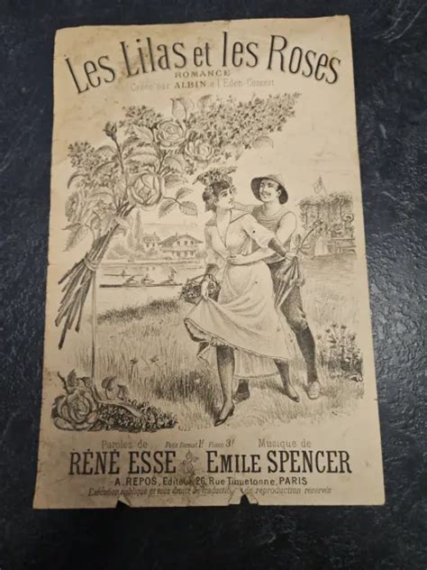 ANCIENNE PARTITION ET Chanson Les Lilas Et Les Roses EUR 5 00 PicClick FR