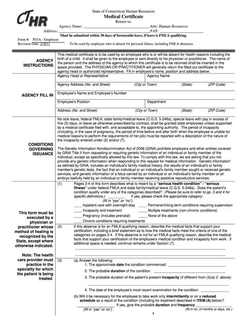 Ct Fmla Application Form Fill Out And Sign Printable Pdf