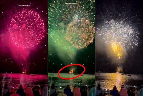 Fuochi D Artificio Spettacolari In Costiera Amalfitana Ma La Barca Si