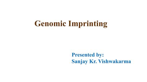 Genomic imprinting | PPT