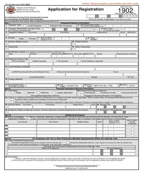 Bir Form 1902 Sample With Answer Fill Online Printable Fillable