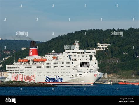 The Swedish Car Ferry Stena Saga Of Stena Line Leaving The Quay At