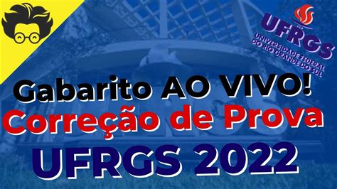 Gabarito UFRGS 2022 MATEMÁTICA Correção de prova AO VIVO YouTube