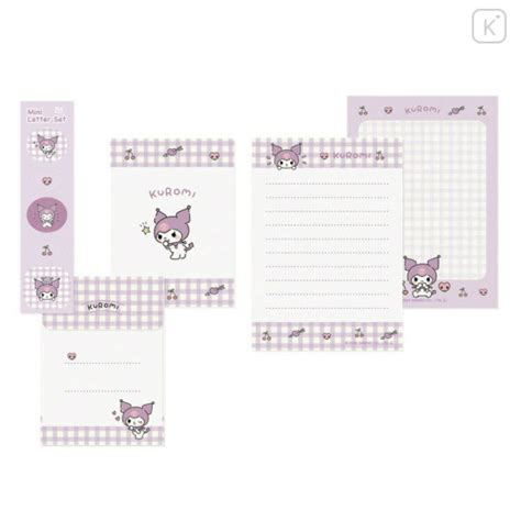 Japan Sanrio Mini Letter Set Kuromi Kid Blush Kawaii Limited