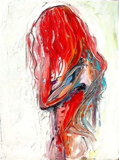 Abstract Nude Print Colorful Art By Aja Femme 320 5x7 8x10 9x12 And