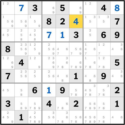 New York Times daily hard sudoku. Been stuck here for a while now, any ...