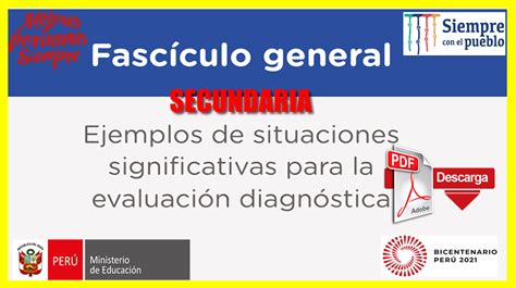 Excelente Ejemplos De Situaciones Significativas FascÍculo De