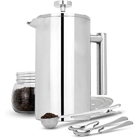 Groenenberg Cafetière à Piston en Acier Inoxydable INOX à Double