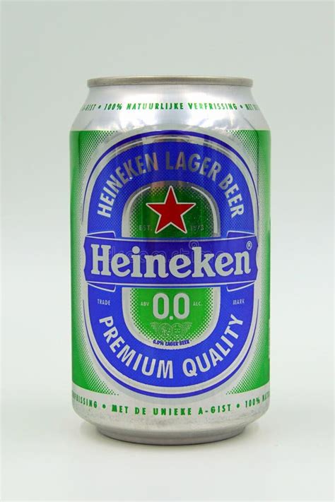 Can of Heineken Non-alcoholic Beer Editorial Image - Image of heineken ...