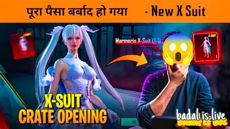 New X Suit Crate Opening In Bgmi Badal Is Live Marmoris X Suit