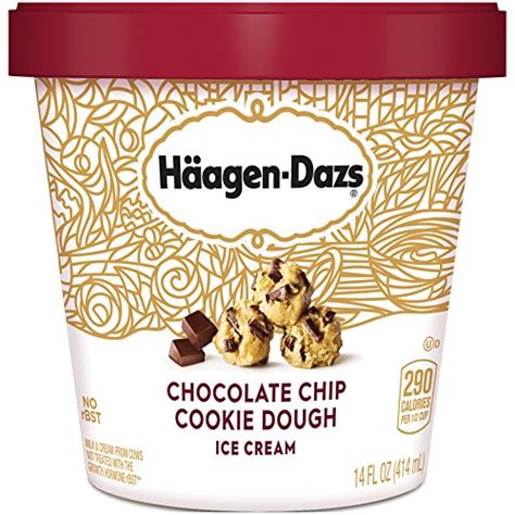 Haagen Dazs Chocolate Chip Cookie Dough Ice Cream Pint 8