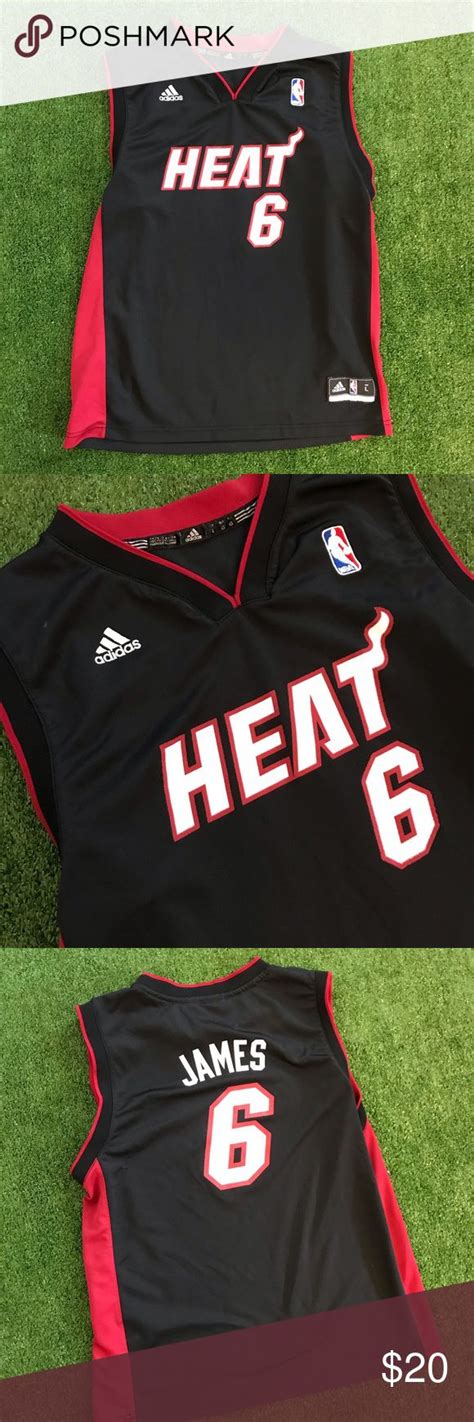 Lebron James Miami Heat Adidas NBA Jersey | Lebron james miami heat ...