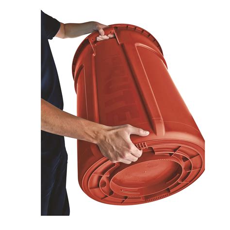 Rubbermaid® Commercial Vented Round Brute Container 32 Gal Plastic