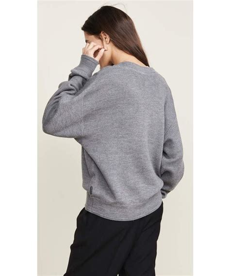 Alexander Wang Alexanderwang T Bi Layer V Neck Sweater