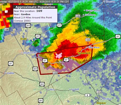 Nws Fort Worth On Twitter 8 41pm Dangerous Tornado Warned Storm